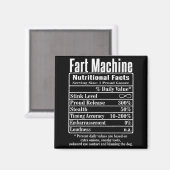 Nutrion Facts Fart Machine Dad Jokes Funny Farting Magnet (Vorderseite/Rückseite)
