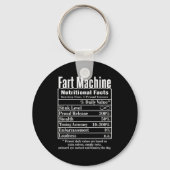 Nutrion Facts Fart Machine Dad Jokes Funny Farting Schlüsselanhänger (Vorderseite)