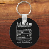 Nutrion Facts Fart Machine Dad Jokes Funny Farting Schlüsselanhänger (Vorderseite)