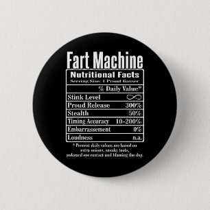 Nutrion Facts Furz Vater Jokes Funny Farting Button