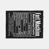 Nutrion Facts Furz Vater Jokes Funny Farting Fleecedecke (Vorderseite (Horizontal))