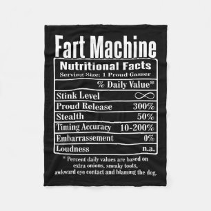 Nutrion Facts Furz Vater Jokes Funny Farting Fleecedecke