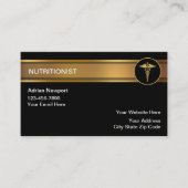 Nutriotionist Business Cards Visitenkarte (Vorderseite)
