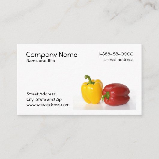 Nutritionist Business Card Visitenkarte (Vorderseite)
