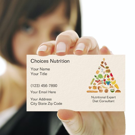 Nutritionist Business Cards Visitenkarte