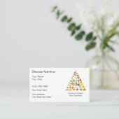 Nutritionist Business Cards Visitenkarte (Stehend Vorderseite)
