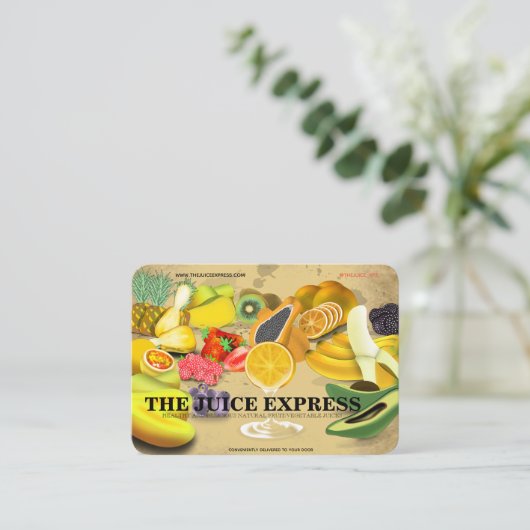 Nutritionist Health Coach Frucht Business Card Visitenkarte (Stehend Vorderseite)