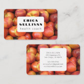 Nutritionist Health Coach Koch Stone Frucht Foto Visitenkarte (Vorne/Hinten)