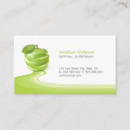 Nutritionist Healthy Eating Diet business card Visitenkarte
