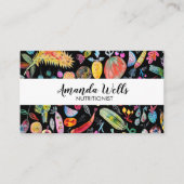 Nutritionist Koch Dietitian Einzigartiges Gemüse O Visitenkarte (Vorderseite)