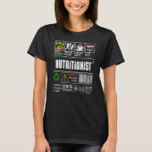 Nutritionist Label Skills Problem Solving Coffee W T-Shirt (Vorderseite)