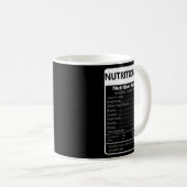 Nutritionist Nutrition Facts Sarcastic Graphic Kaffeetasse (VorderseiteRechts)