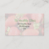 Nutritionist / Nutritional Therapist / Naturopath Visitenkarte (Rückseite)