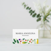 Nutritionist Personal Koch Moderne Coole Veggies Visitenkarte (Stehend Vorderseite)