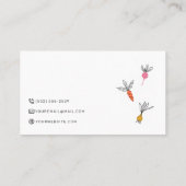 Nutritionist Persönlicher Koch Minimalistische Coo Visitenkarte (Rückseite)