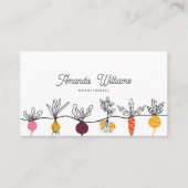 Nutritionist Persönlicher Koch Minimalistische Coo Visitenkarte (Vorderseite)