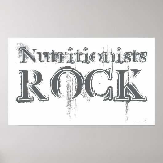 Nutritionist Rock Poster (Vorne)