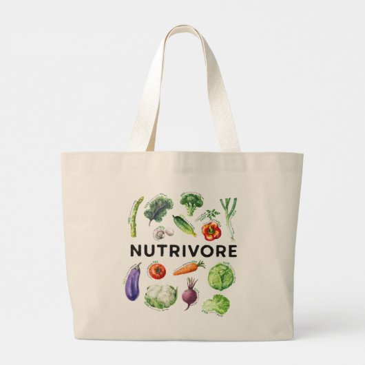 Nutrivore Bauern Market Tote Bag Jumbo Stoffbeutel (Rückseite)