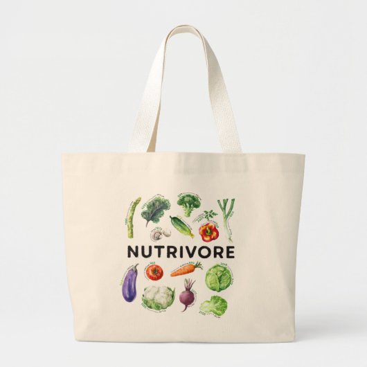 Nutrivore Bauern Market Tote Bag Jumbo Stoffbeutel (Vorne)
