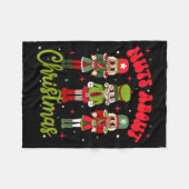 Nuts About Christmas Groovy Christmas Nutcracker S Fleecedecke (Vorderseite (Horizontal))