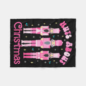 Nuts About Christmas Nutcracker Funny Christmas  Fleecedecke (Vorderseite (Horizontal))
