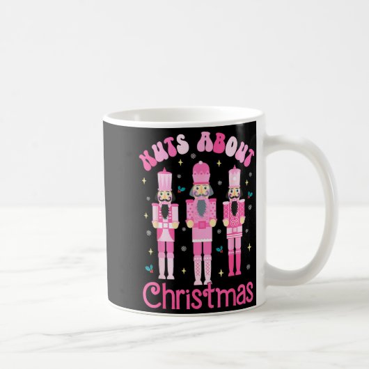 Nuts About Christmas Nutcracker Funny Christmas Kaffeetasse (Rechts)