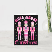 Nuts About Christmas Nutcracker Funny Christmas  Karte (Vorderseite)