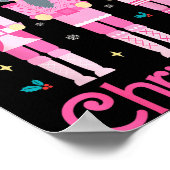 Nuts About Christmas Nutcracker Funny Christmas Poster (Ecke)