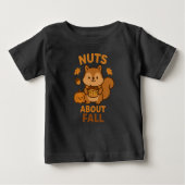 Nuts About Fall – Cute Squirrel Kids T-Shirt (Vorderseite)
