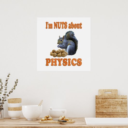 Nuts About Physics Poster (Küche)