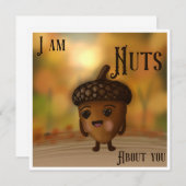 Nuts About You Dankeskarte (Vorne/Hinten)