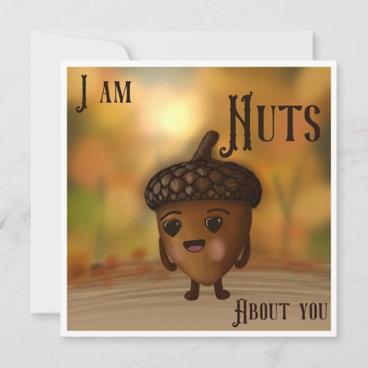 Nuts About You Dankeskarte (Vorderseite)