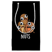 Nuts Funny Nutty Food Puff Dark BG Kleine Geschenktüte (Vorderseite)