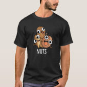 Nuts Funny Nutty Food Puff Dark BG T-Shirt (Vorderseite)