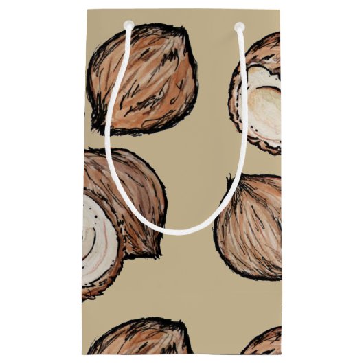 Nuts für Coconut Pattern Kleine Geschenktüte (Vorderseite)
