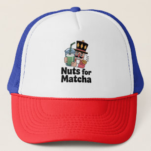 Nuts für Matcha Weihnachtsnachtscreme Matcha Drink Truckerkappe