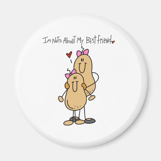 Nuts über Best Friend 2 Magnet (Vorne)