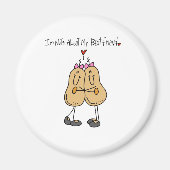 Nuts über den besten Freund Magnet (Vorne)