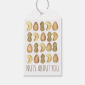 NUTS ÜBER DICH Valentinstag Erdnussmandeln Geschenkanhänger (Vorderseite)