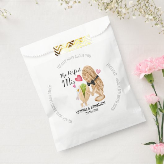 Nuts über einander Danke | Hochzeitsfeier Leckerei Geschenktütchen (Versiegelt)