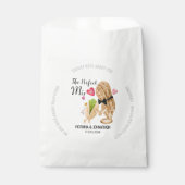 Nuts über einander Danke | Hochzeitsfeier Leckerei Geschenktütchen (Vorderseite)