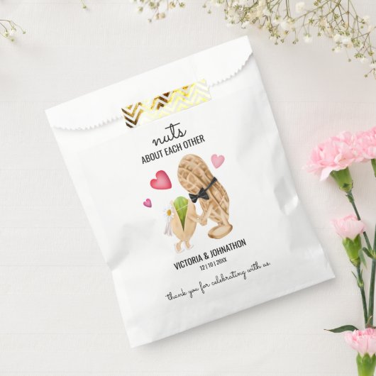 Nuts über einander Danke | Hochzeitsfeier Leckerei Geschenktütchen (Versiegelt)