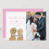 Nuts über einander Paar Foto Save the Date Einladung (Vorne/Hinten)