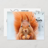 Nuts über Ihre Postkarte (Vorne/Hinten)