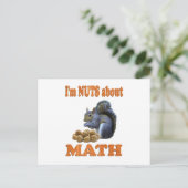 Nuts über Mathe Postkarte (Stehend Vorderseite)
