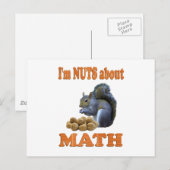 Nuts über Mathe Postkarte (Vorne/Hinten)