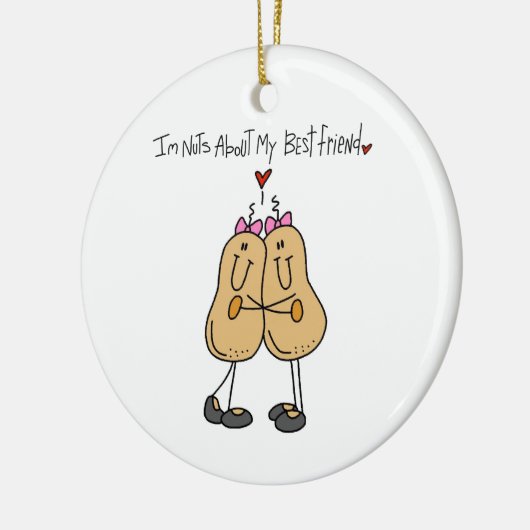 NUTS über meine besten T - Shirt und Geschenke Keramikornament (Links)