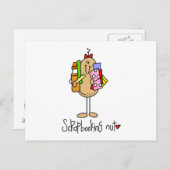 Nuts über Scrapbooking Postkarte (Vorne/Hinten)