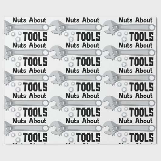 Nuts über Tools Geschenkpapier (Flach)