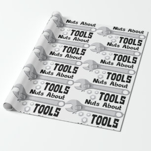 Nuts über Tools Geschenkpapier